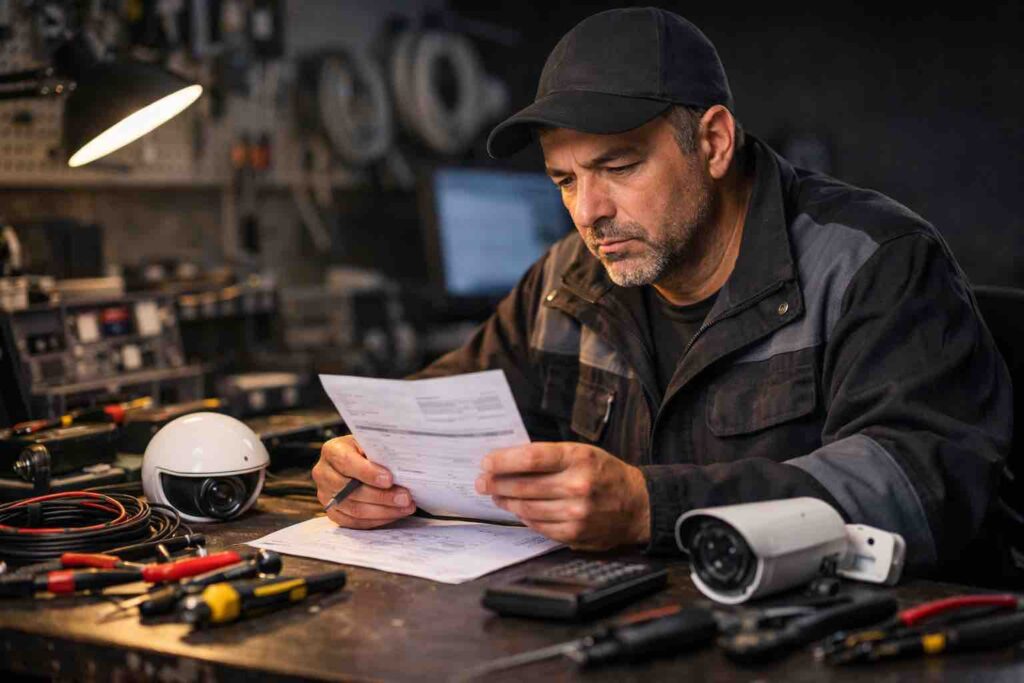 cuánto gana un instalador de seguridad electrónica