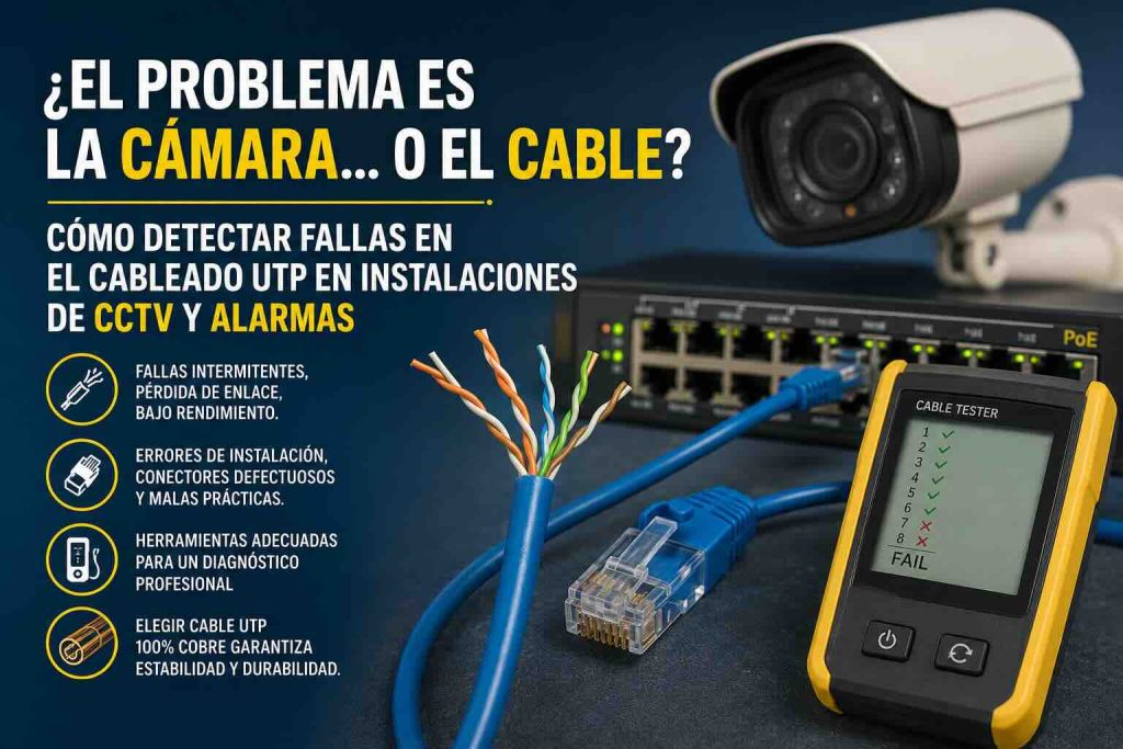 fallas en el cableado UTP