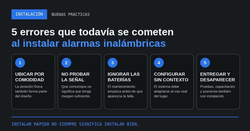 instalar alarmas inalámbricas