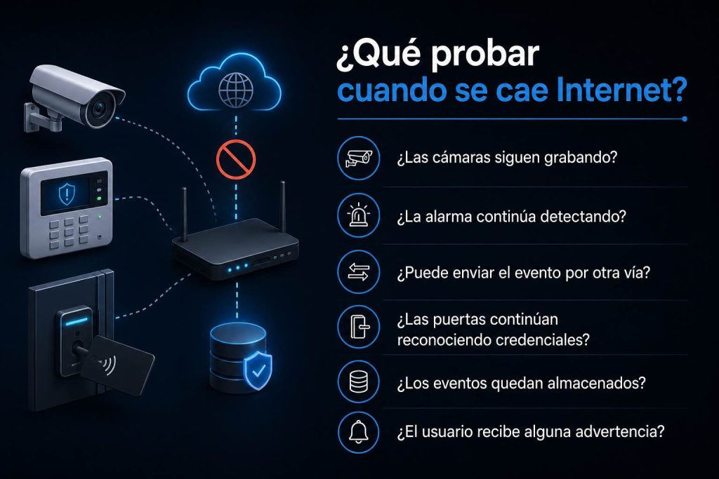 sistema de seguridad sin Internet